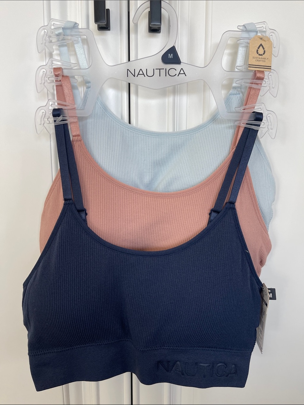 ❤️NEW!!!❤️ Nautica Women’s Ribbed Seamless Bralette Set-3 pack